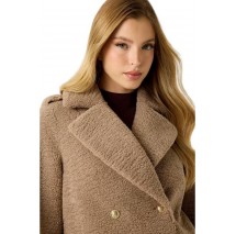 GUESS LAILA FAUX FUR BONDED COAT ΠΑΛΤΟ ΓΥΝΑΙΚΕΙΟ BEIGE