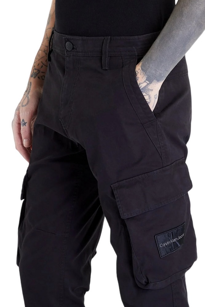 CALVIN KLEIN JEANS SKINNY WASHED CARGO PANT ΠΑΝΤΕΛΟΝΙ ΑΝΔΡΙΚΟ BLACK