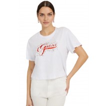 T-SHIRT LEONTINA ΓΥΝΑΙΚΕΙΟ GUESS WHITE