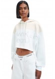 CALVIN KLEIN JEANS SHINY INSTITUTIONAL HOODIE ΜΠΛΟΥΖΑ ΦΟΥΤΕΡ ΓΥΝΑΙΚΕΙΑ WHITE