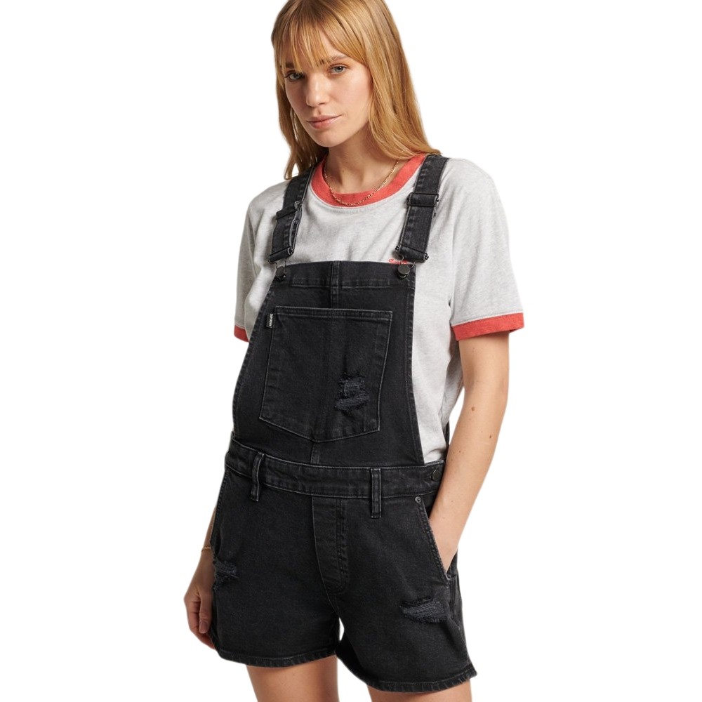 SUPERDRY VINTAGE DUNGAREE SHORTS W8011004A ΦΟΡΜΑ ΣΟΡΤΣ ΓΥΝΑΙΚΕΙΑ BLACK DENIM SUPERDRY VINTAGE DUNGAREE SHORTS W8011004A ΦΟΡΜΑ ΣΟΡΤΣ ΓΥΝΑΙΚΕΙΑ BLACK DENIM