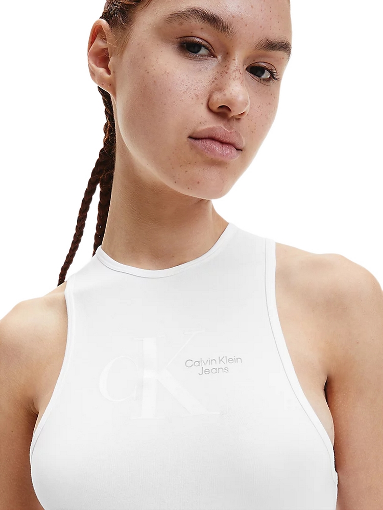 CALVIN KLEIN JEANS DYNAMIC CK TANK BODY ΚΟΡΜΑΚΙ ΓΥΝΑΙΚΕΙΟ WHITE