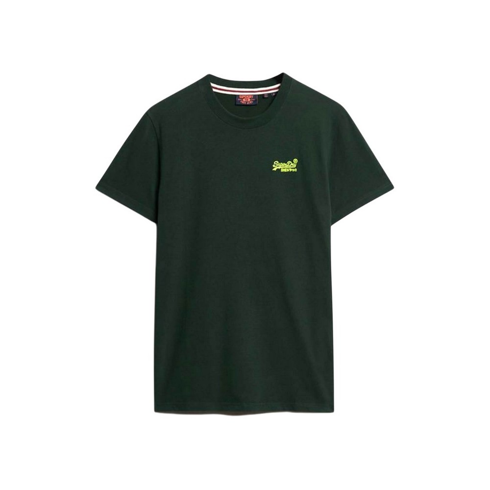 SUPERDRY D1 OVIN ESSENTIAL LOGO EMB TEE T-SHIRT ΜΠΛΟΥΖΑ ΑΝΔΡΙΚΗ FOREST GREEN