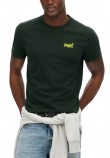 SUPERDRY D1 OVIN ESSENTIAL LOGO EMB TEE T-SHIRT ΜΠΛΟΥΖΑ ΑΝΔΡΙΚΗ FOREST GREEN