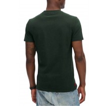 SUPERDRY D1 OVIN ESSENTIAL LOGO EMB TEE T-SHIRT ΜΠΛΟΥΖΑ ΑΝΔΡΙΚΗ FOREST GREEN