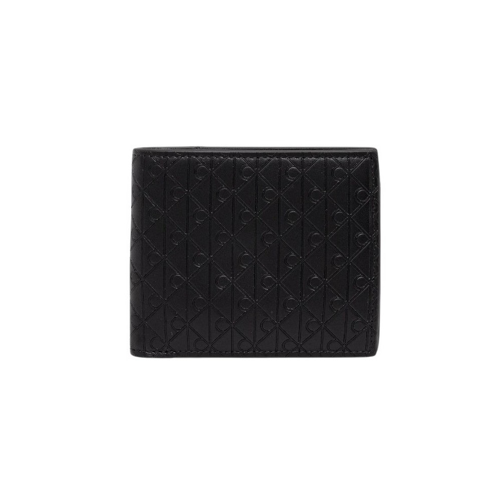 CALVIN KLEIN EMBLEM EMBOSS BILLFOLD W COIN ΠΟΡΤΟΦΟΛΙ ΑΝΔΡΙΚΟ BLACK