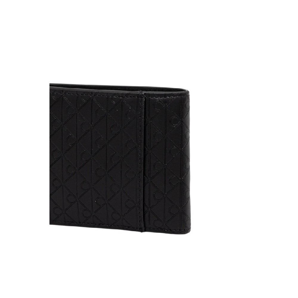 CALVIN KLEIN EMBLEM EMBOSS BILLFOLD W COIN ΠΟΡΤΟΦΟΛΙ ΑΝΔΡΙΚΟ BLACK