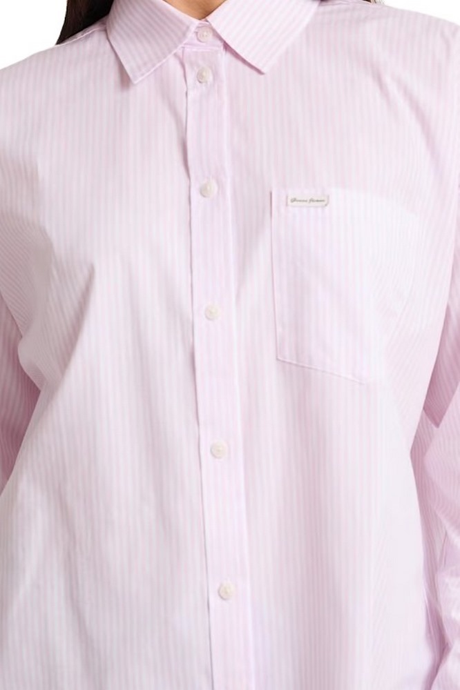 GUESS JEANS LS OVERSIZE POCKETS SHIRT ΠΟΥΚΑΜΙΣΟ ΓΥΝΑΙΚΕΙΟ PINK
