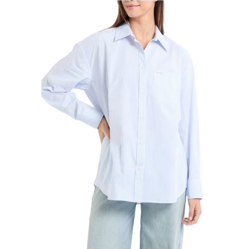 GUESS JEANS LS OVERSIZE POCKETS SHIRT ΠΟΥΚΑΜΙΣΟ ΓΥΝΑΙΚΕΙΟ CIEL