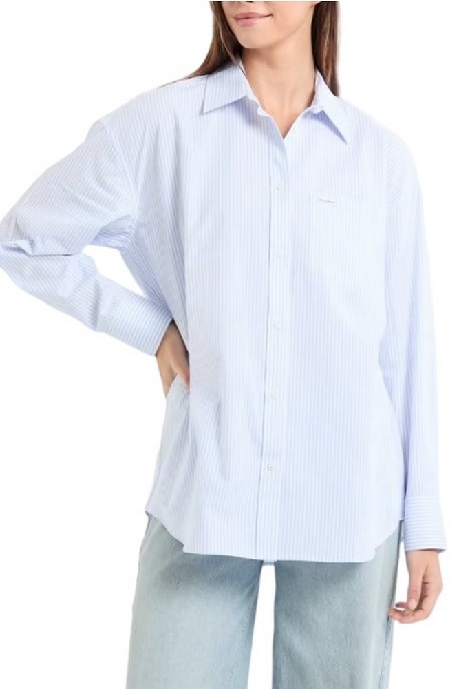 GUESS JEANS LS OVERSIZE POCKETS SHIRT ΠΟΥΚΑΜΙΣΟ ΓΥΝΑΙΚΕΙΟ CIEL
