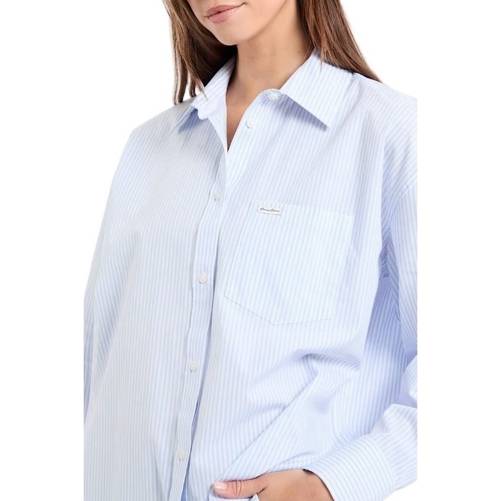 GUESS JEANS LS OVERSIZE POCKETS SHIRT ΠΟΥΚΑΜΙΣΟ ΓΥΝΑΙΚΕΙΟ CIEL