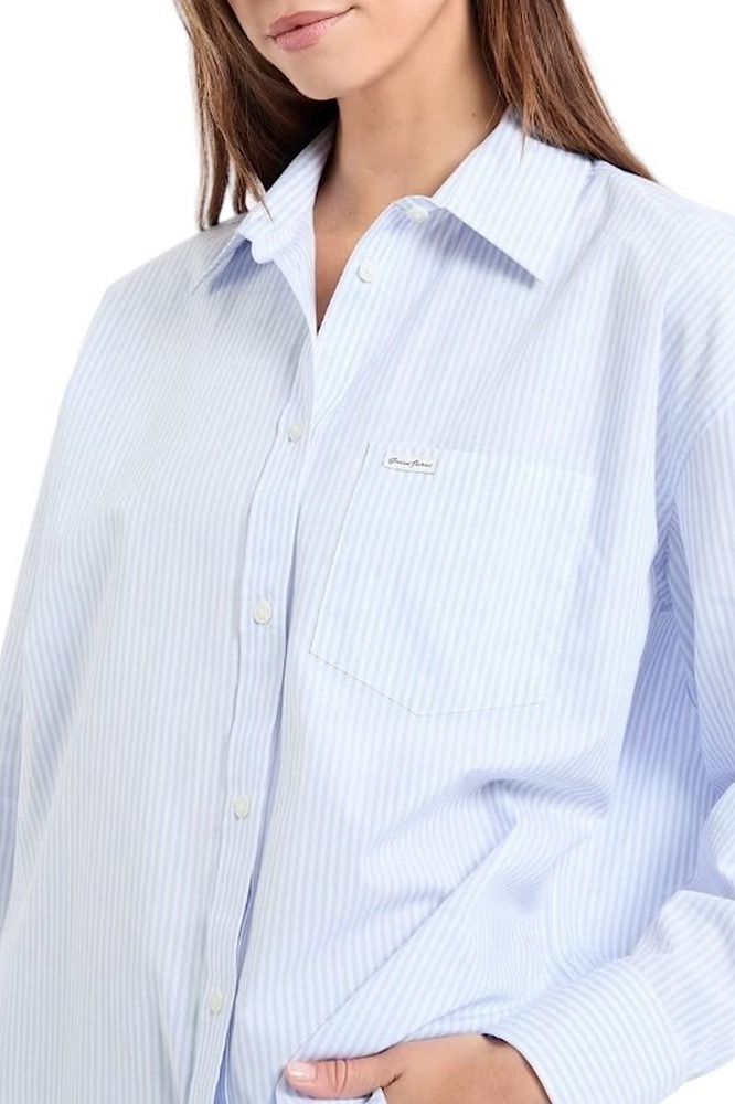 GUESS JEANS LS OVERSIZE POCKETS SHIRT ΠΟΥΚΑΜΙΣΟ ΓΥΝΑΙΚΕΙΟ CIEL