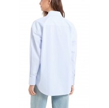GUESS JEANS LS OVERSIZE POCKETS SHIRT ΠΟΥΚΑΜΙΣΟ ΓΥΝΑΙΚΕΙΟ CIEL