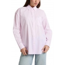 GUESS JEANS LS OVERSIZE POCKETS SHIRT ΠΟΥΚΑΜΙΣΟ ΓΥΝΑΙΚΕΙΟ PINK