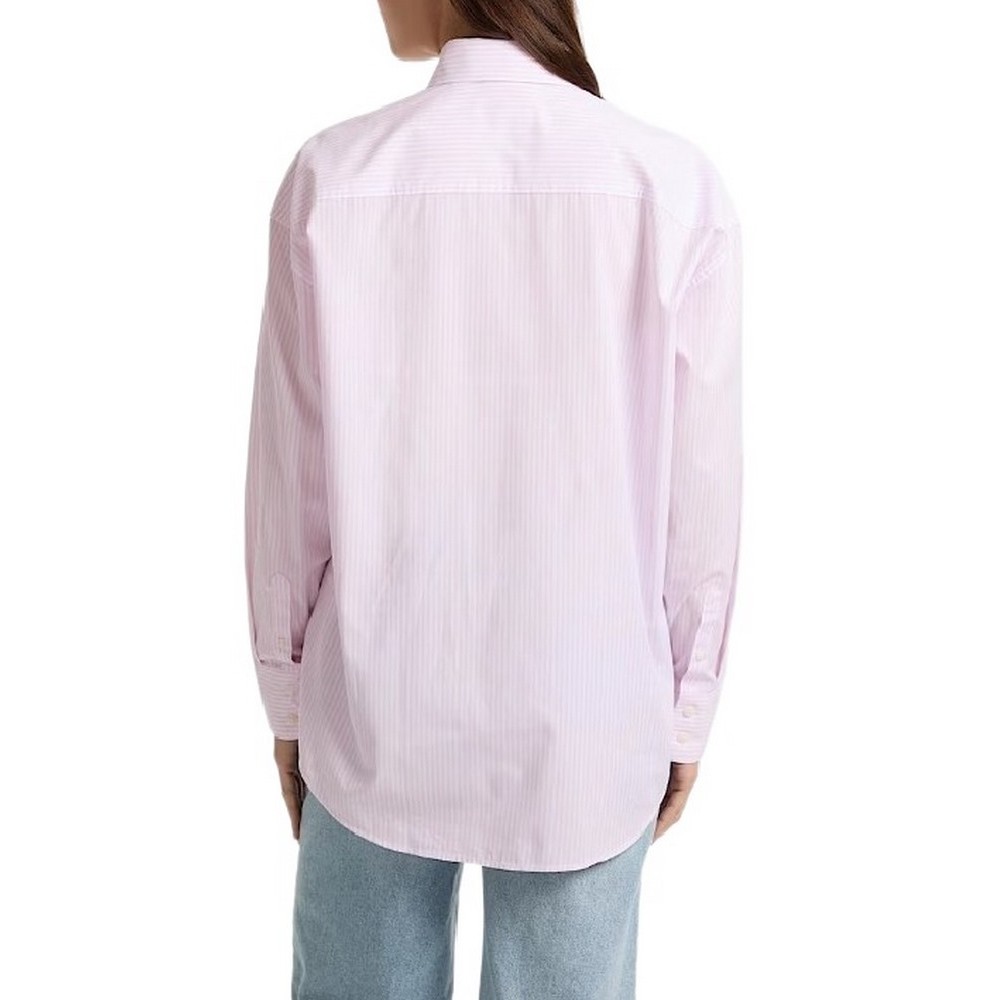GUESS JEANS LS OVERSIZE POCKETS SHIRT ΠΟΥΚΑΜΙΣΟ ΓΥΝΑΙΚΕΙΟ PINK