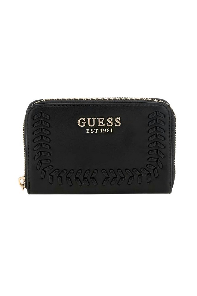 GUESS TATUM SLG MEDIUM ZIP AROUND ΠΟΡΤΟΦΟΛΙ ΓΥΝΑΙΚΕΙΟ BLACK