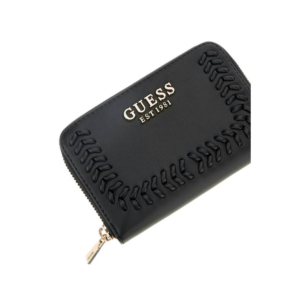 GUESS TATUM SLG MEDIUM ZIP AROUND ΠΟΡΤΟΦΟΛΙ ΓΥΝΑΙΚΕΙΟ BLACK