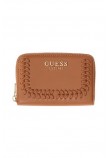 GUESS TATUM SLG MEDIUM ZIP AROUND ΠΟΡΤΟΦΟΛΙ ΓΥΝΑΙΚΕΙΟ CARAMEL