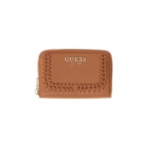GUESS TATUM SLG MEDIUM ZIP AROUND ΠΟΡΤΟΦΟΛΙ ΓΥΝΑΙΚΕΙΟ CARAMEL