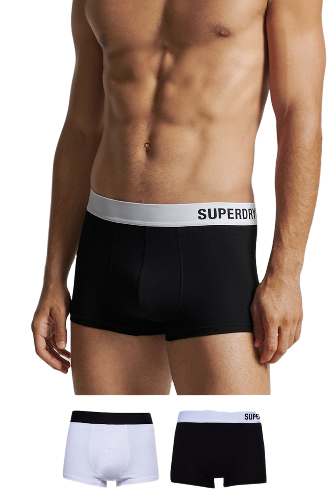 ΕΣΩΡΟΥΧΑ D2 SDRY TRUNK OFFSET DOUBLE PACK ΑΝΔΡΙΚΑ SUPERDRY BLACK/WHITE