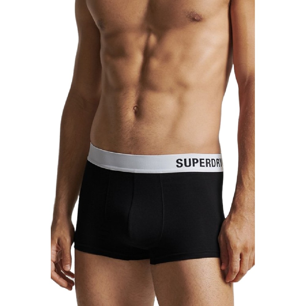 ΕΣΩΡΟΥΧΑ D2 SDRY TRUNK OFFSET DOUBLE PACK ΑΝΔΡΙΚΑ SUPERDRY BLACK/WHITE