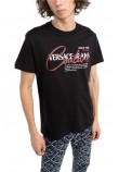 T-SHIRT PRINTED LOGO ΑΝΔΡΙΚΟ VERSACE JEANS COUTURE BLACK