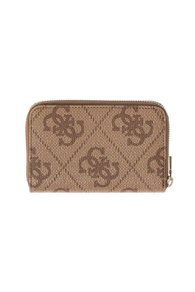 GUESS JANIE LOGO SLG MED ZIP AROUND ΠΟΡΤΟΦΟΛΙ ΓΥΝΑΙΚΕΙΟ LATTE