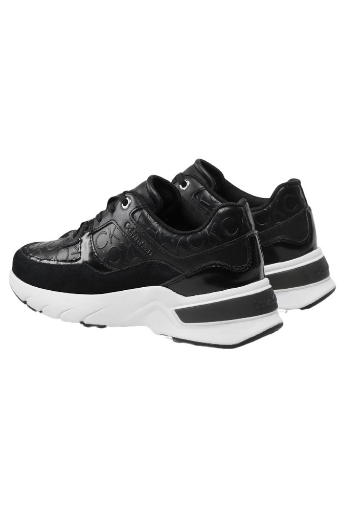 CALVIN KLEIN JEANS ELEVATED RUNNER LACE UP-HF MIX ΠΑΠΟΥΤΣΙ ΓΥΝΑΙΚΕΙΟ BLACK