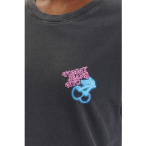 TOMMY JEANS RLX NEON SS TEE EXT T-SHIRT ΜΠΛΟΥΖΑ ΓΥΝΑΙΚΕΙΑ WASHED BLACK