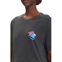 TOMMY JEANS RLX NEON SS TEE EXT T-SHIRT ΜΠΛΟΥΖΑ ΓΥΝΑΙΚΕΙΑ WASHED BLACK
