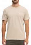GUESS CN PATCH TEE T-SHIRT ΜΠΛΟΥΖΑ ΑΝΔΡΙΚΗ BEIGE