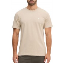 GUESS CN PATCH TEE T-SHIRT ΜΠΛΟΥΖΑ ΑΝΔΡΙΚΗ BEIGE