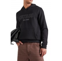 GUESS BEAU HOODIE SWEATSHIRT ΦΟΥΤΕΡ ΑΝΔΡΙΚΟ BLACK