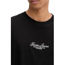 GUESS JEANSCN SS OS TEE T-SHIRT  ΜΠΛΟΥΖΑ ΑΝΔΡΙΚΗ BLACK