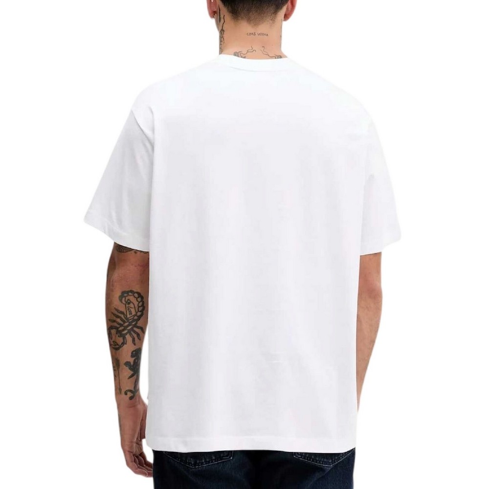 GUESS JEANSCN SS OS TEE T-SHIRT  ΜΠΛΟΥΖΑ ΑΝΔΡΙΚΗ WHITE
