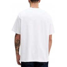 GUESS JEANSCN SS OS TEE T-SHIRT  ΜΠΛΟΥΖΑ ΑΝΔΡΙΚΗ WHITE