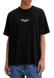 GUESS JEANSCN SS OS TEE T-SHIRT  ΜΠΛΟΥΖΑ ΑΝΔΡΙΚΗ BLACK