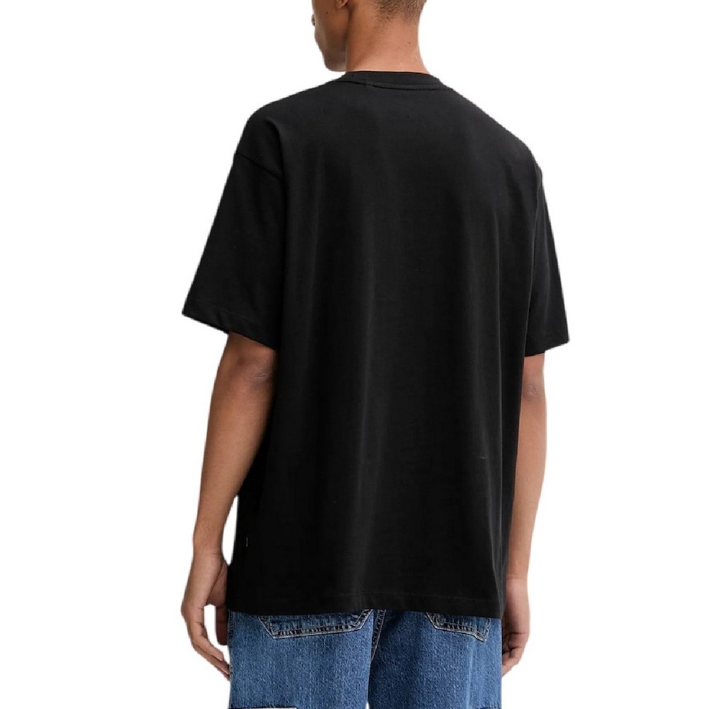 GUESS JEANSCN SS OS TEE T-SHIRT  ΜΠΛΟΥΖΑ ΑΝΔΡΙΚΗ BLACK