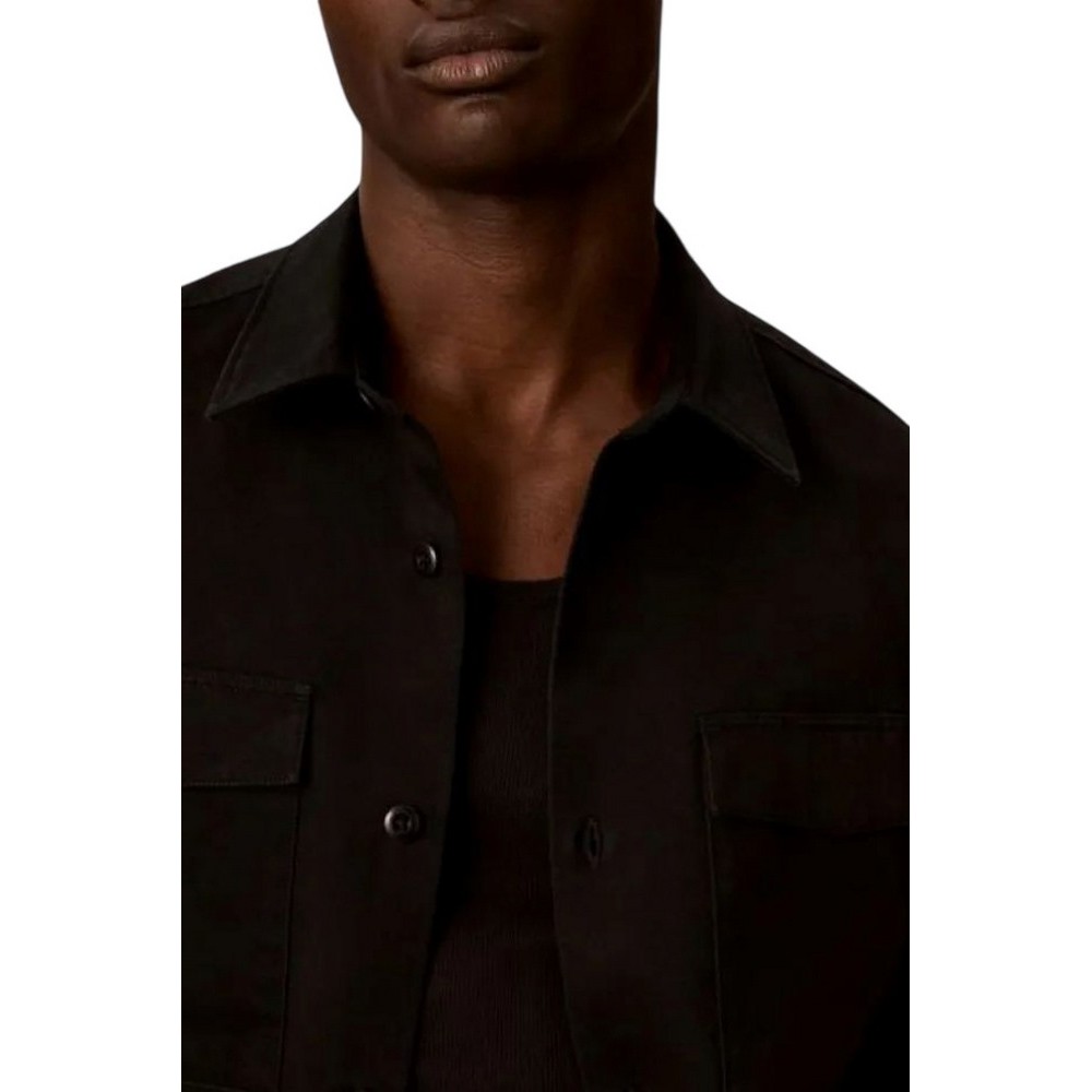CALVIN KLEIN JEANS UTILITY CHINO RELAXED OVERSHIRT ΠΟΥΚΑΜΙΣΟ ΑΝΔΡΙΚΟ BLACK