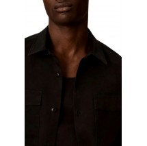 CALVIN KLEIN JEANS UTILITY CHINO RELAXED OVERSHIRT ΠΟΥΚΑΜΙΣΟ ΑΝΔΡΙΚΟ BLACK