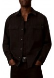 CALVIN KLEIN JEANS UTILITY CHINO RELAXED OVERSHIRT ΠΟΥΚΑΜΙΣΟ ΑΝΔΡΙΚΟ BLACK