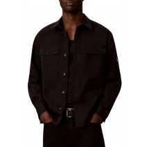CALVIN KLEIN JEANS UTILITY CHINO RELAXED OVERSHIRT ΠΟΥΚΑΜΙΣΟ ΑΝΔΡΙΚΟ BLACK