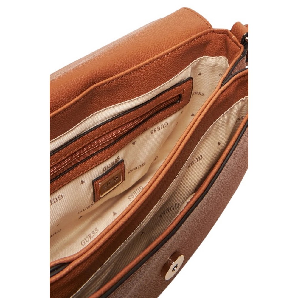 GUESS CALEBRA CONVERTIBLE XBODY FLAP ΤΣΑΝΤΑ ΓΥΝΑΙΚΕΙ? COGNAC