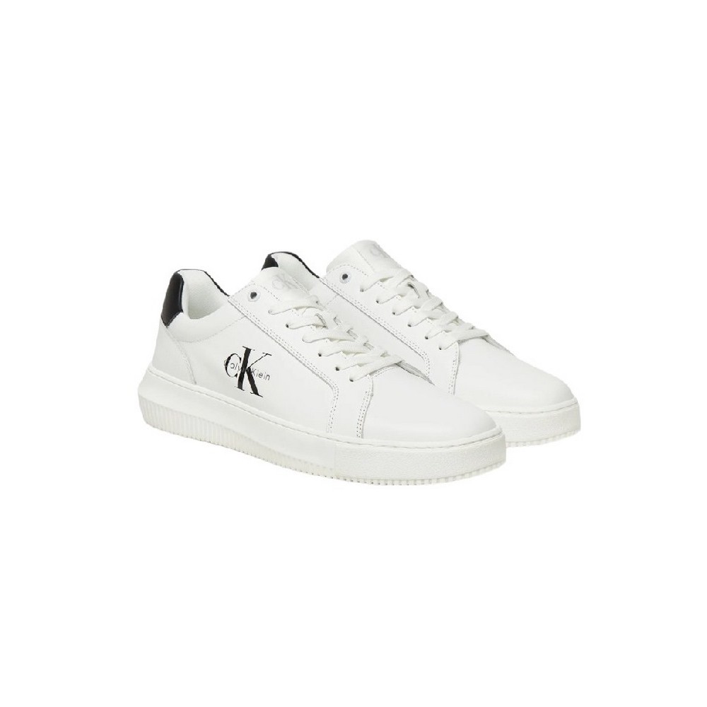 CALVIN KLEIN JEANS CHUNKY CUPSOLE MONO LTH ΠΑΠΟΥΤΣΙ ΑΝΔΡΙΚΟ WHITE/BLACK