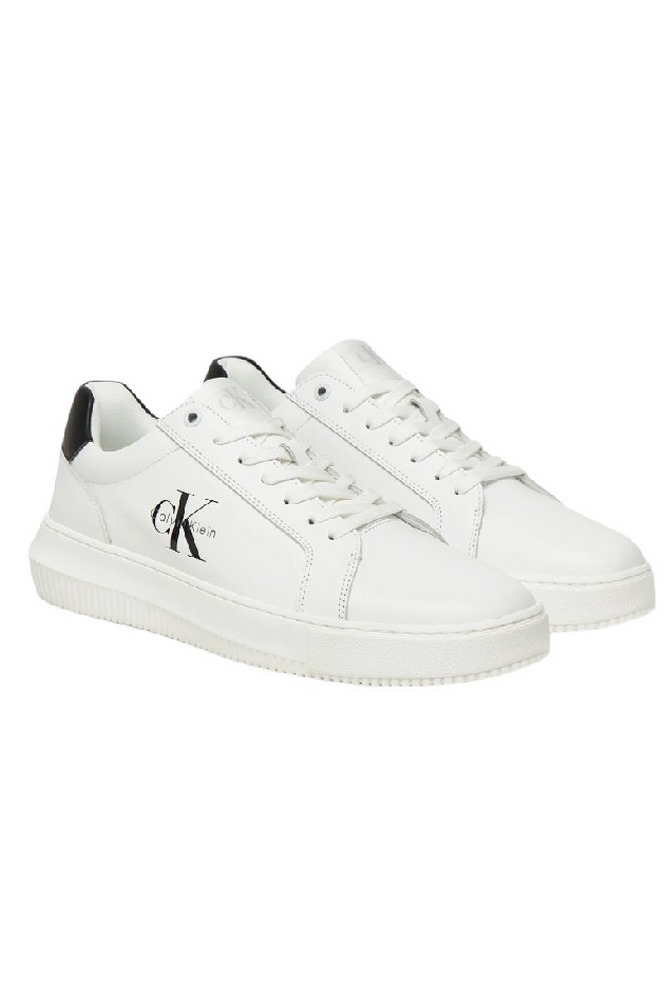 CALVIN KLEIN JEANS CHUNKY CUPSOLE MONO LTH ΠΑΠΟΥΤΣΙ ΑΝΔΡΙΚΟ WHITE/BLACK