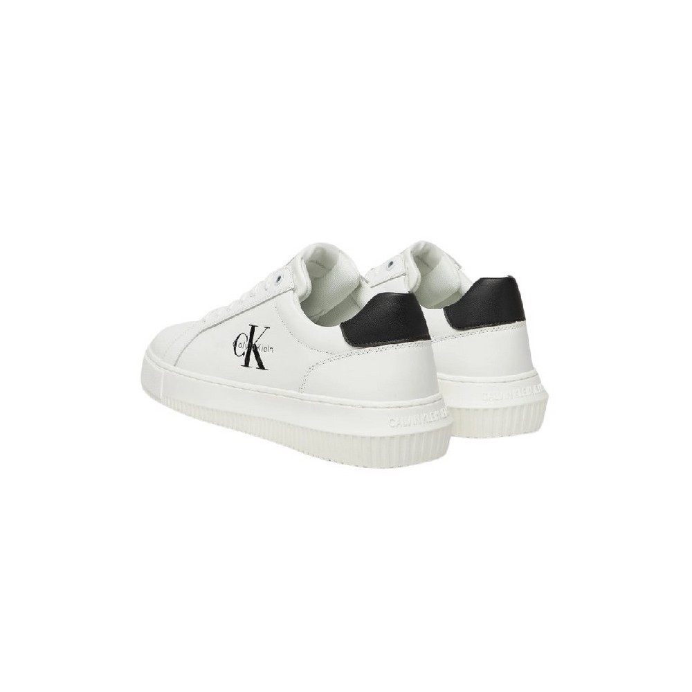 CALVIN KLEIN JEANS CHUNKY CUPSOLE MONO LTH ΠΑΠΟΥΤΣΙ ΑΝΔΡΙΚΟ WHITE/BLACK