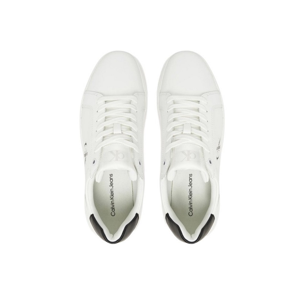 CALVIN KLEIN JEANS CHUNKY CUPSOLE MONO LTH ΠΑΠΟΥΤΣΙ ΑΝΔΡΙΚΟ WHITE/BLACK