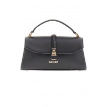 GUESS QUEENSLAND TOP HANDLE FLAP ΤΣΑΝΤΑ ΓΥΝΑΙΚΕΙΑ BLACK