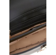 GUESS QUEENSLAND TOP HANDLE FLAP ΤΣΑΝΤΑ ΓΥΝΑΙΚΕΙΑ BLACK