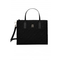TOMMY HILFIGER CITY MINI TOTE MONO NYLON ΤΣΑΝΤΑ ΓΥΝΑΙΚΕΙΑ BLACK